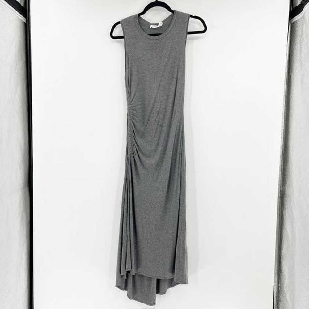ALC Side Ruched Maxi Dress Women's Size M Gray Sl… - image 1