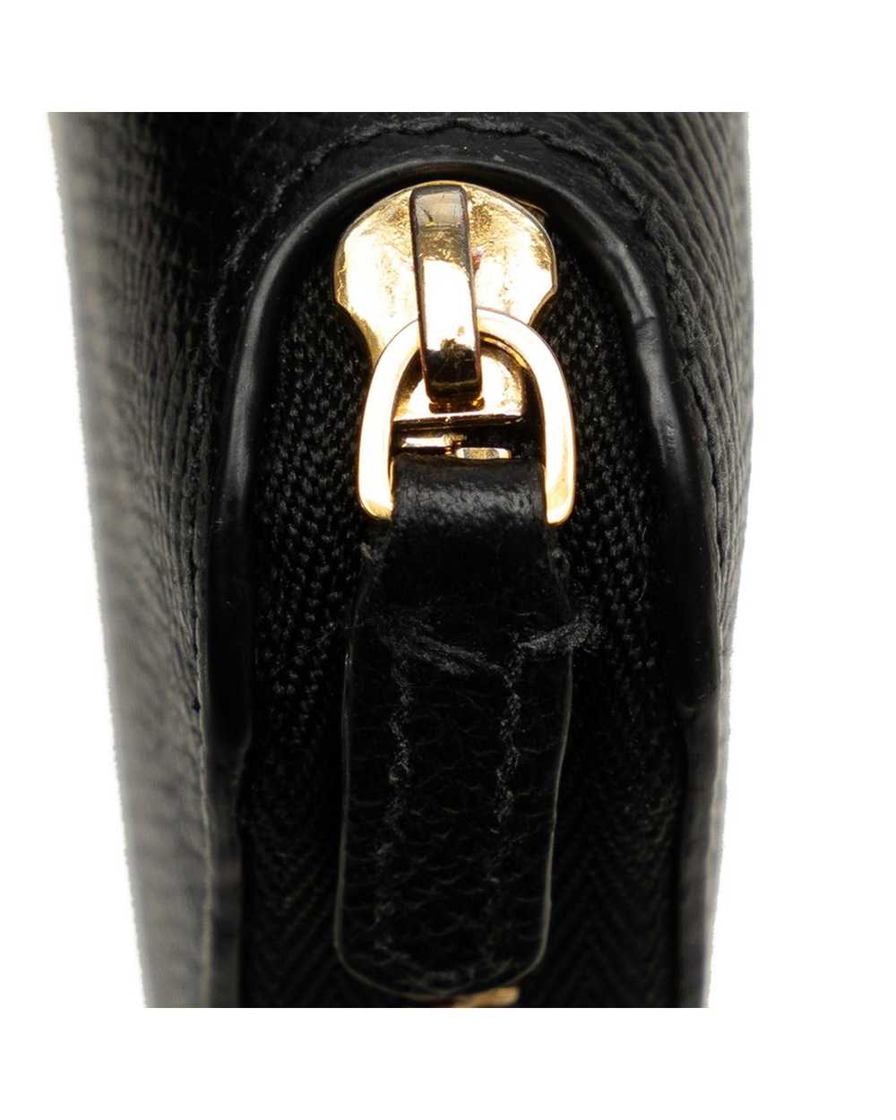 Balenciaga Black Leather Zip Around Continental W… - image 9