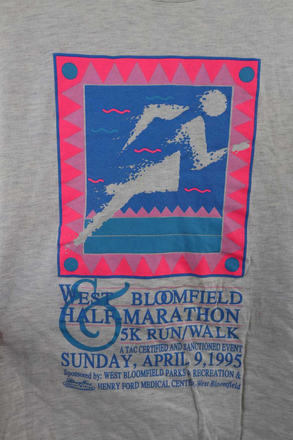 Vintage Vintage 90s Bloomfield Half Marathon Long… - image 5