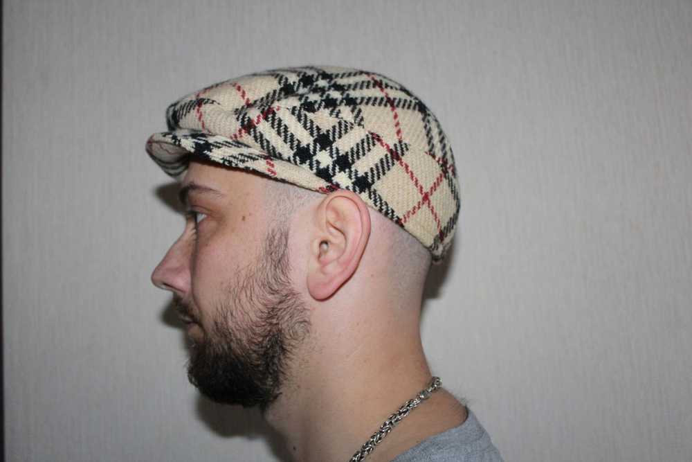 Burberry × Vintage Vintage Burberry Wool Cap Hat … - image 10