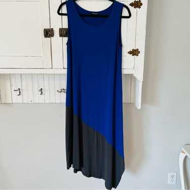 Asymmetrical Color Block Sleeveless Dress Size Sm… - image 1