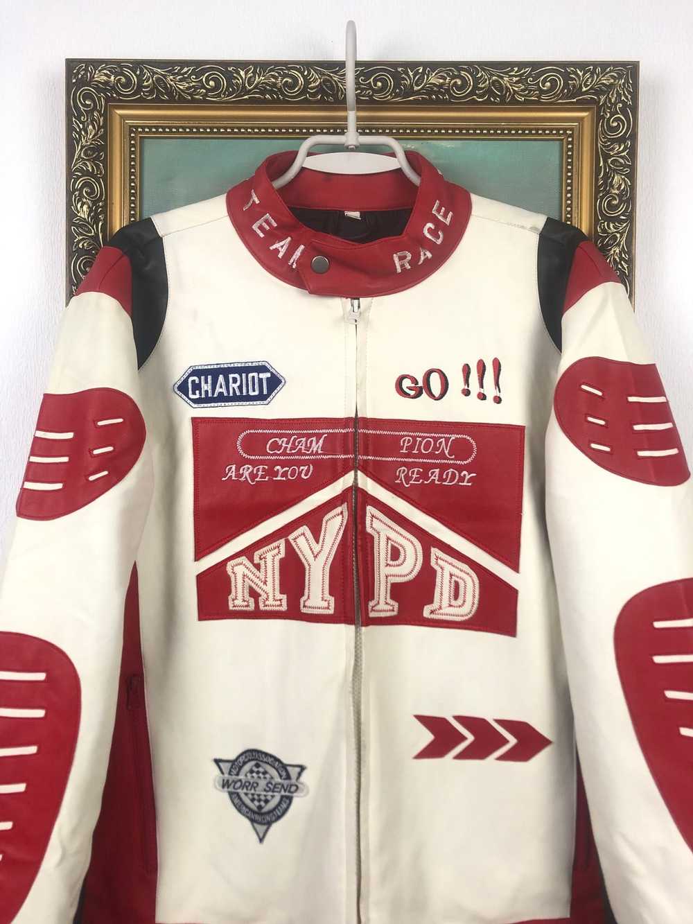 Racing × Rare × Vintage Vintage NYPD Racing Jacke… - image 2