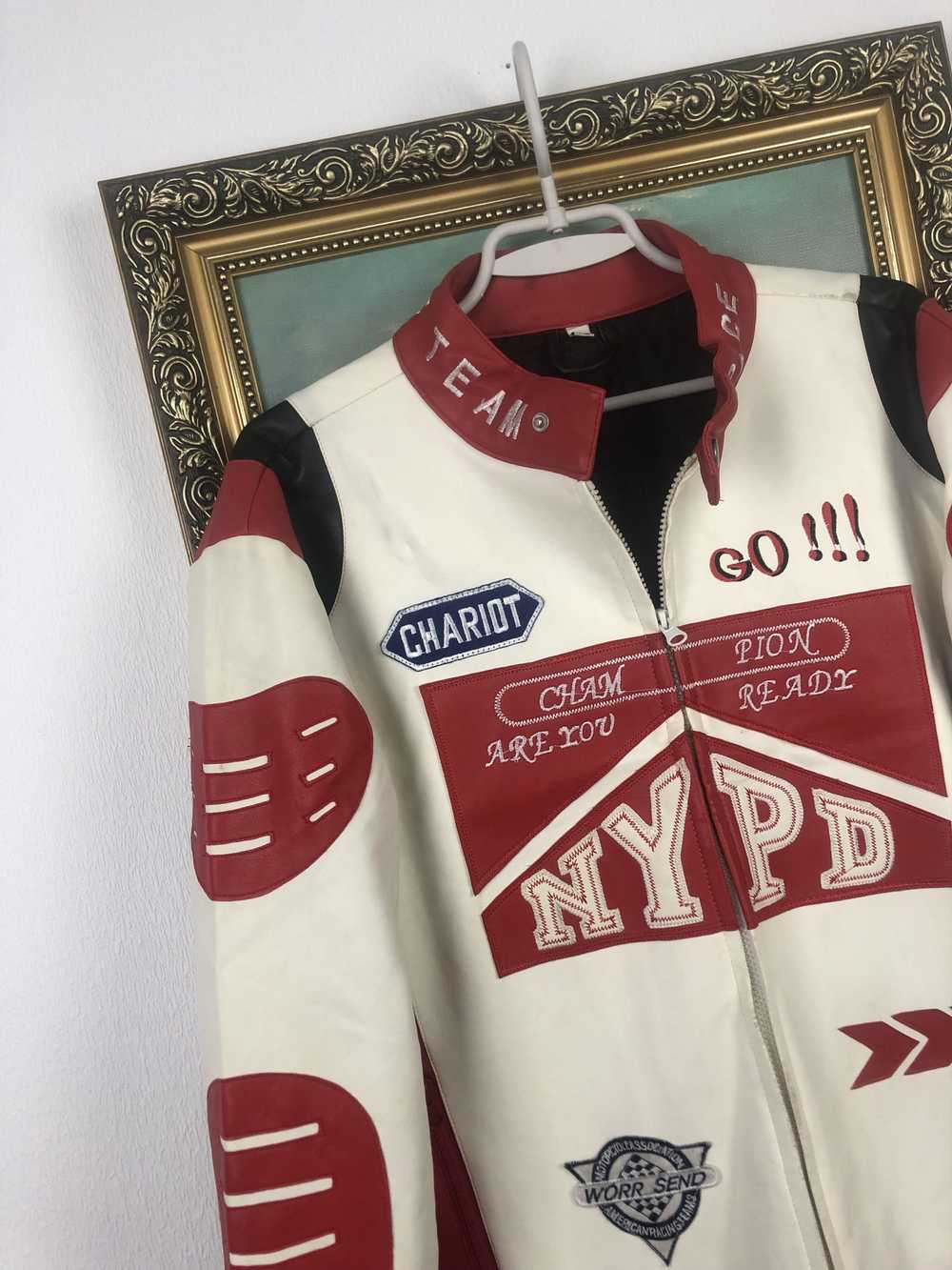 Racing × Rare × Vintage Vintage NYPD Racing Jacke… - image 3