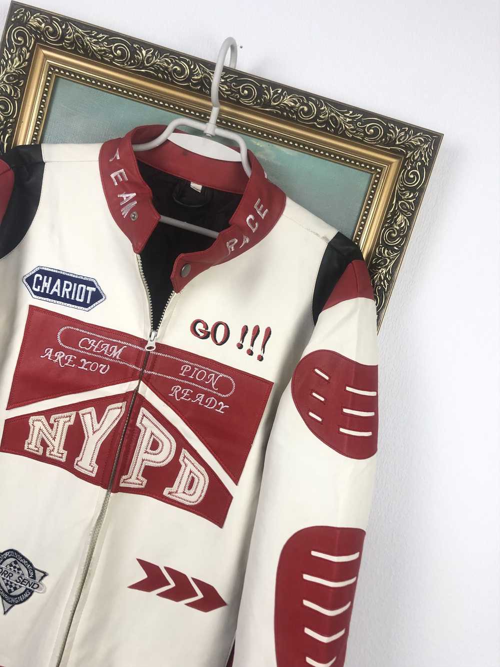 Racing × Rare × Vintage Vintage NYPD Racing Jacke… - image 4