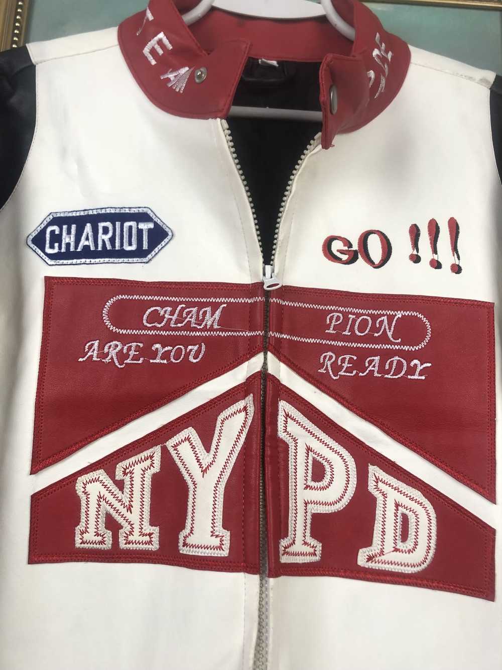 Racing × Rare × Vintage Vintage NYPD Racing Jacke… - image 7