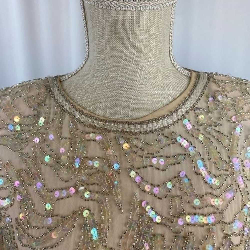 Exquisite Pearls Beads & Sequins Dress Destinee S… - image 8