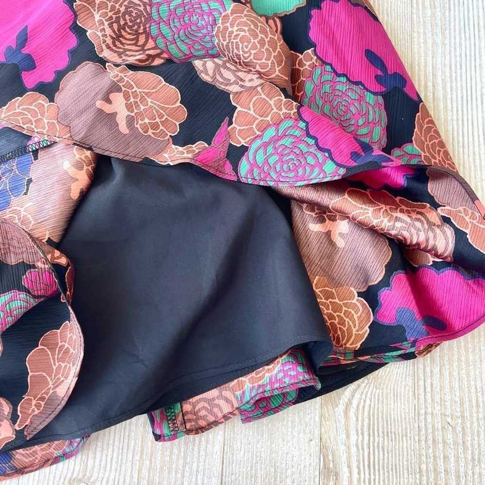 Vintage Y2K Betsey Johnson Black Label Silk Flora… - image 3