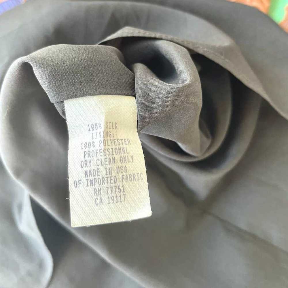 Vintage Y2K Betsey Johnson Black Label Silk Flora… - image 4