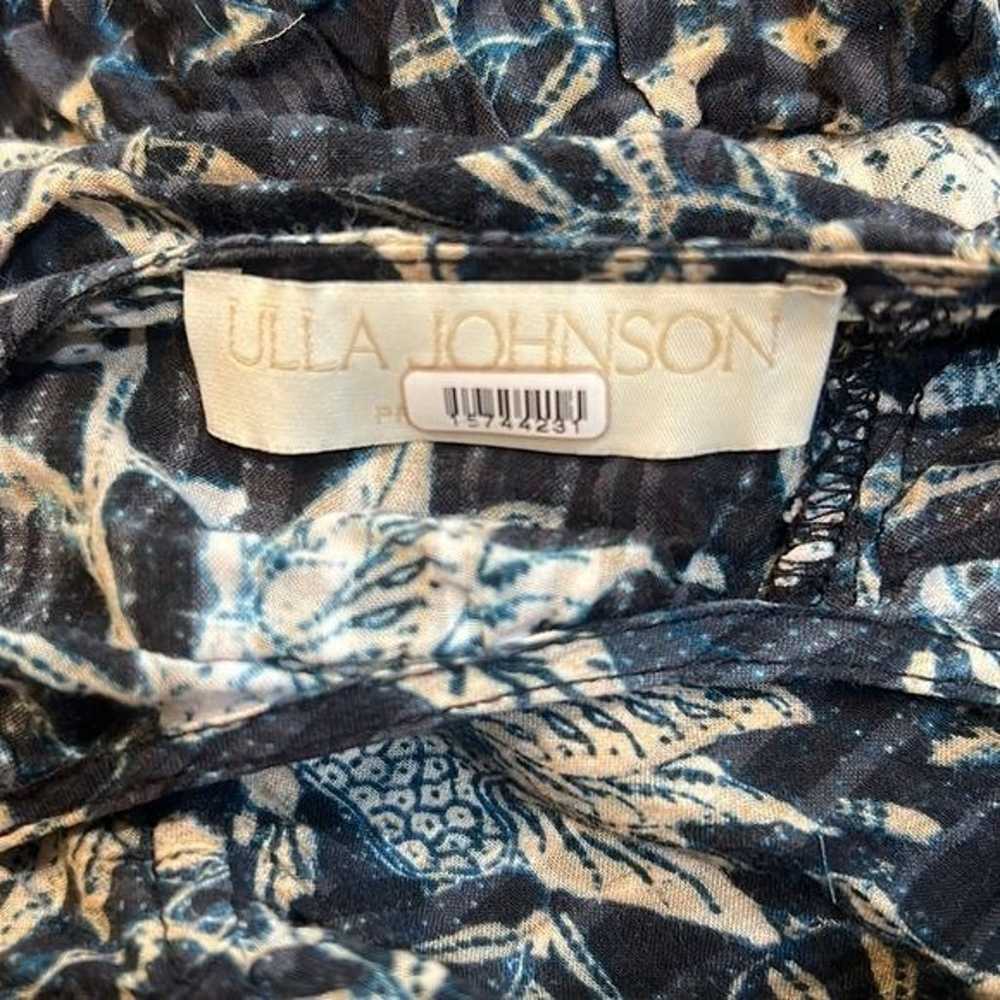 RTR Ulla JohnsonBlack Ariah Dress Maxi Sz 2 Navy/… - image 4