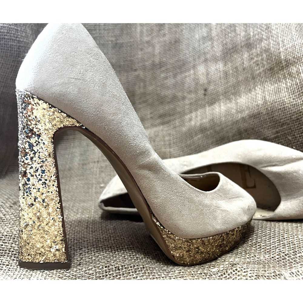 Other Elle Faux Suede and Sparkle Platform Heel S… - image 6