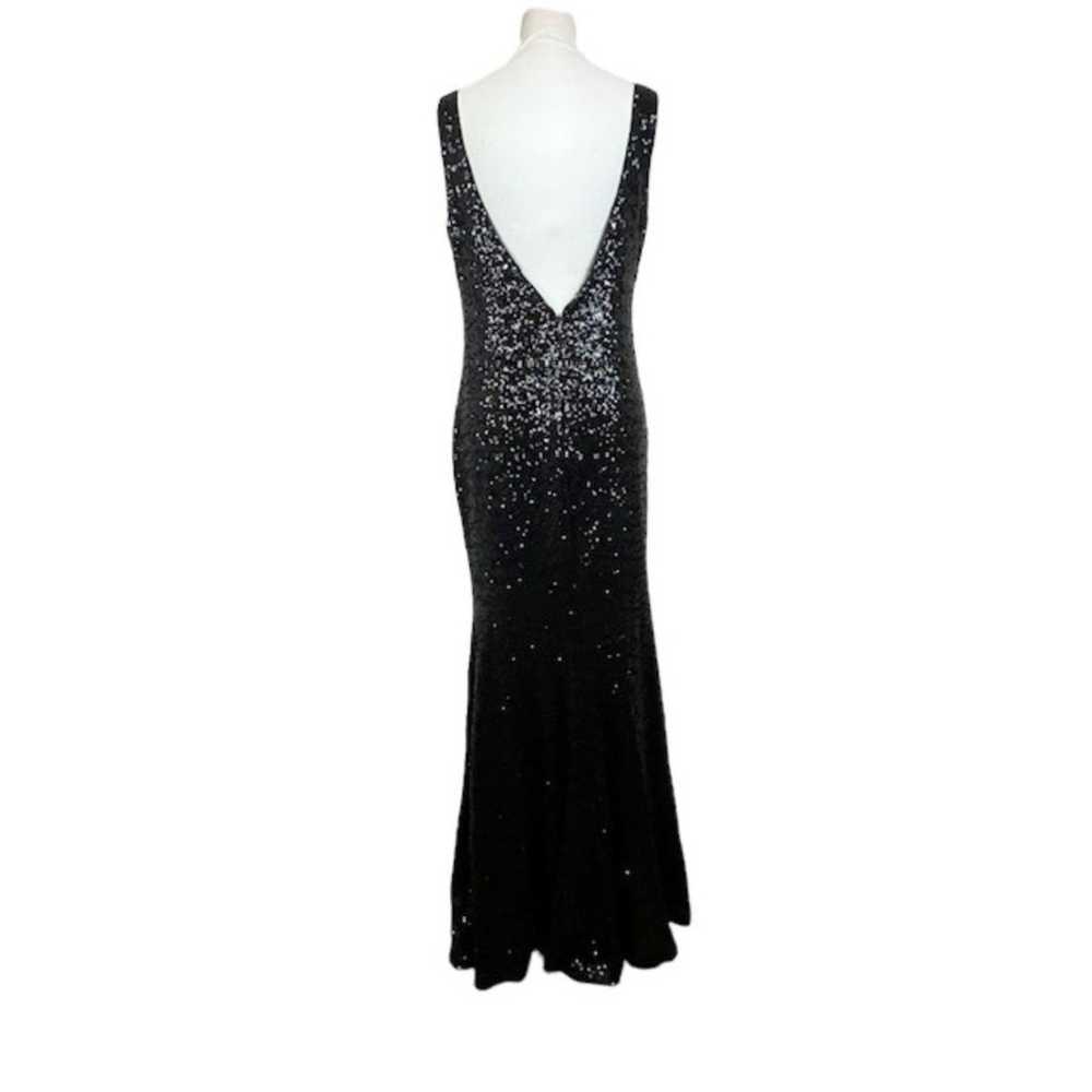 Theia Gown Black Stargazer Sequin Evening Dress W… - image 5