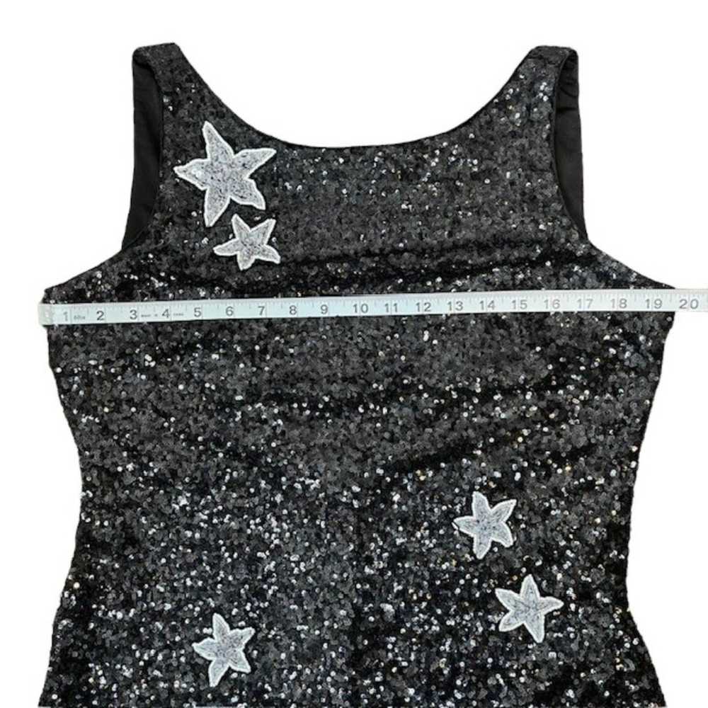 Theia Gown Black Stargazer Sequin Evening Dress W… - image 7