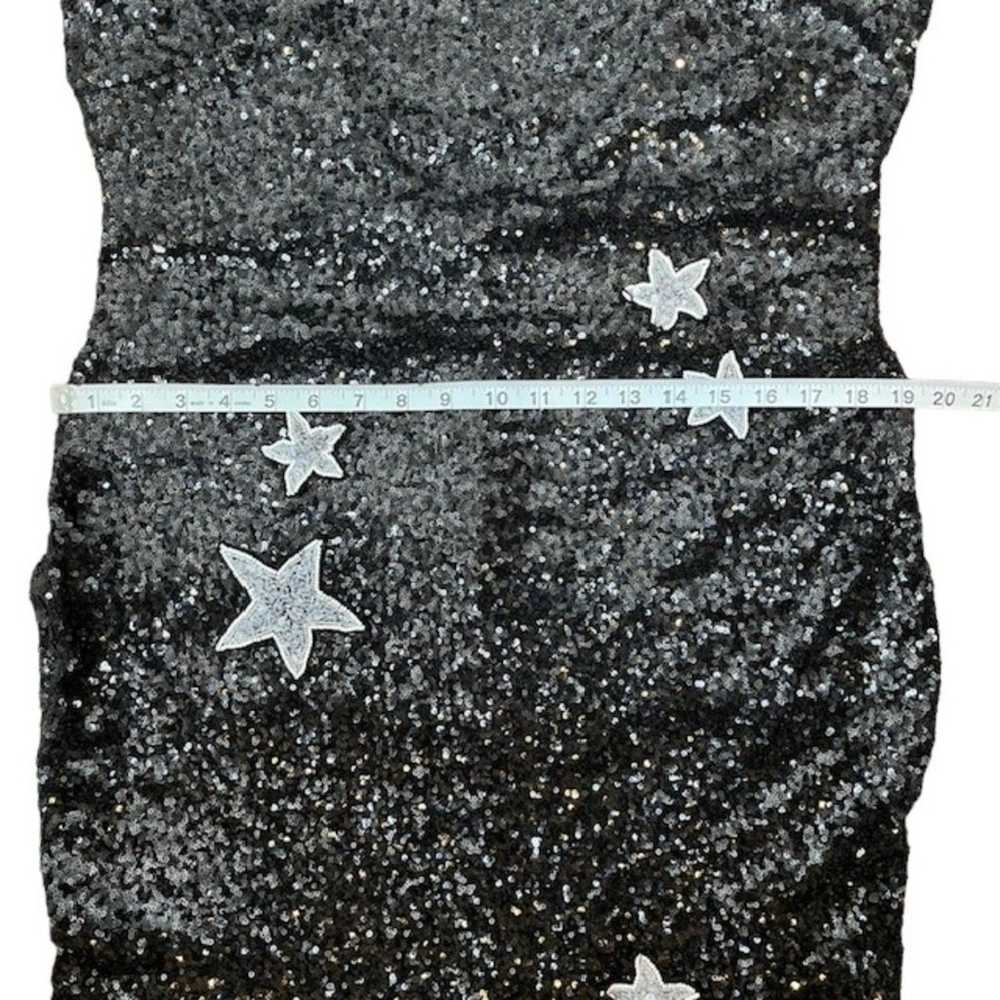Theia Gown Black Stargazer Sequin Evening Dress W… - image 8