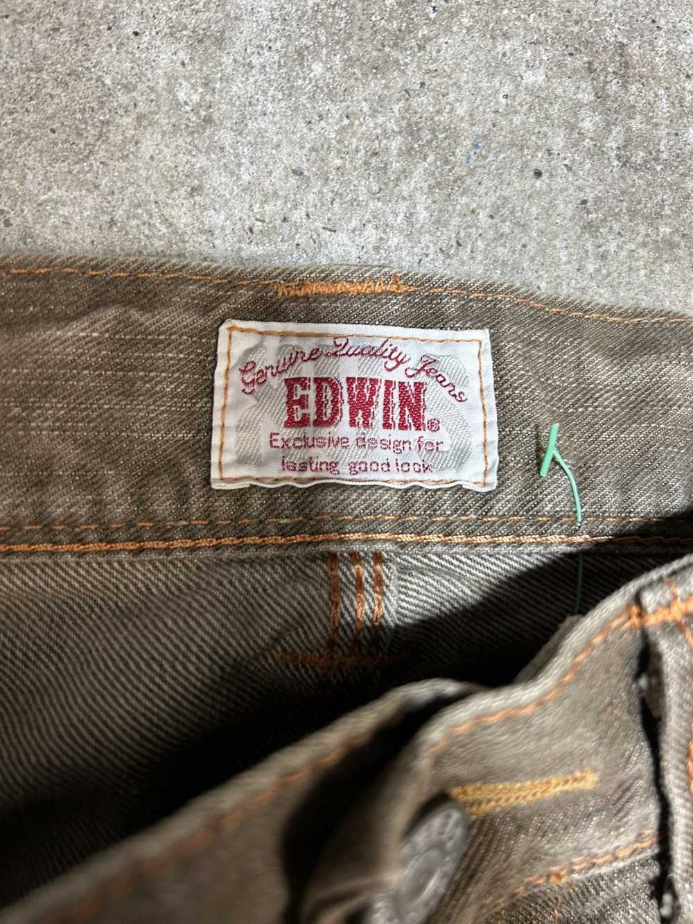 Edwin × Japanese Brand EDWIN JAPAN Y2K cinch back… - image 3