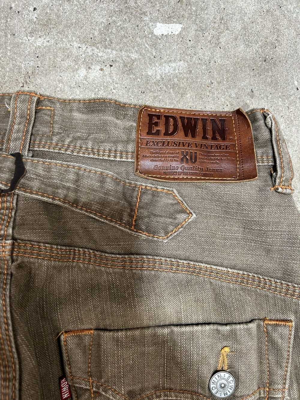 Edwin × Japanese Brand EDWIN JAPAN Y2K cinch back… - image 4