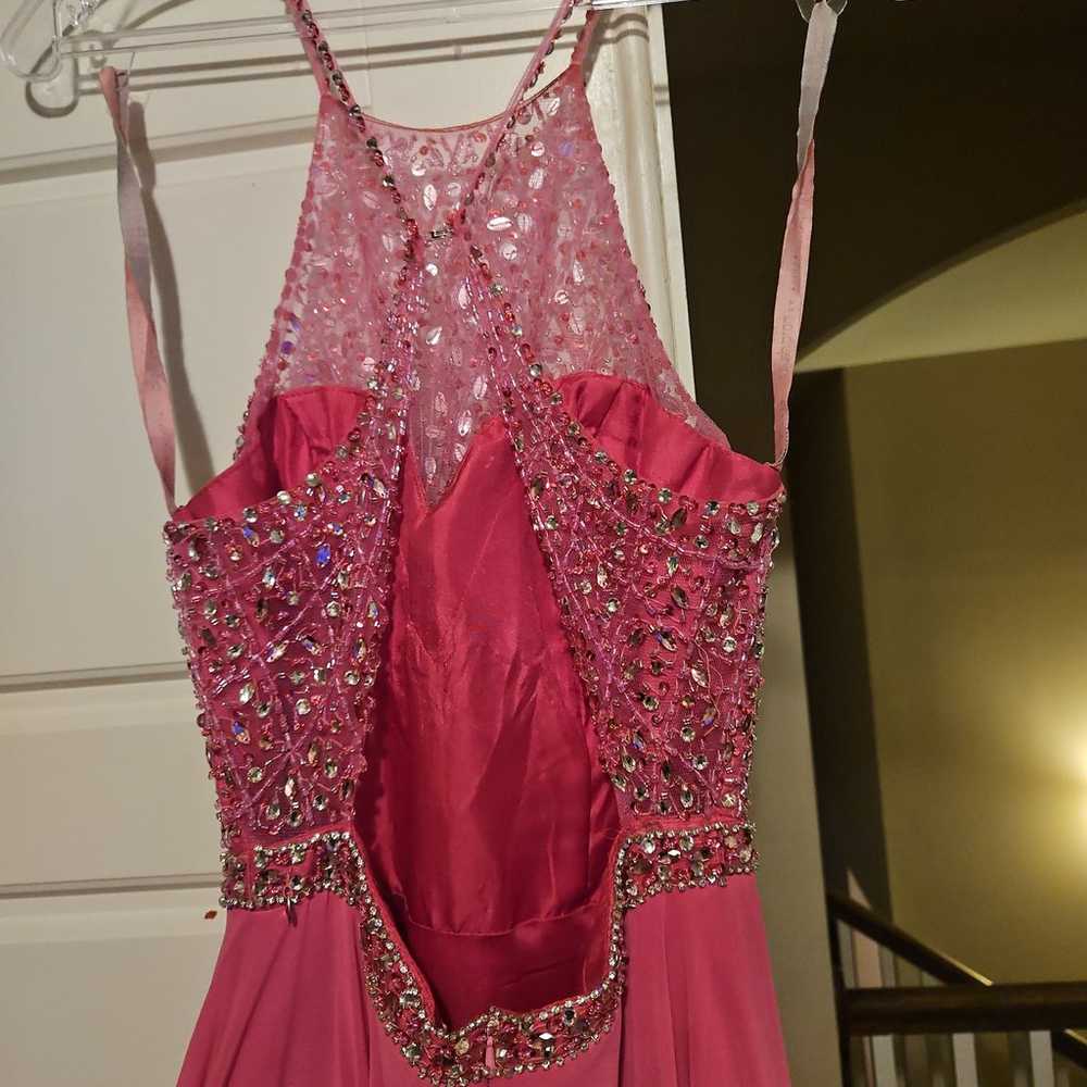 Pink Bedazzled Dress - image 4