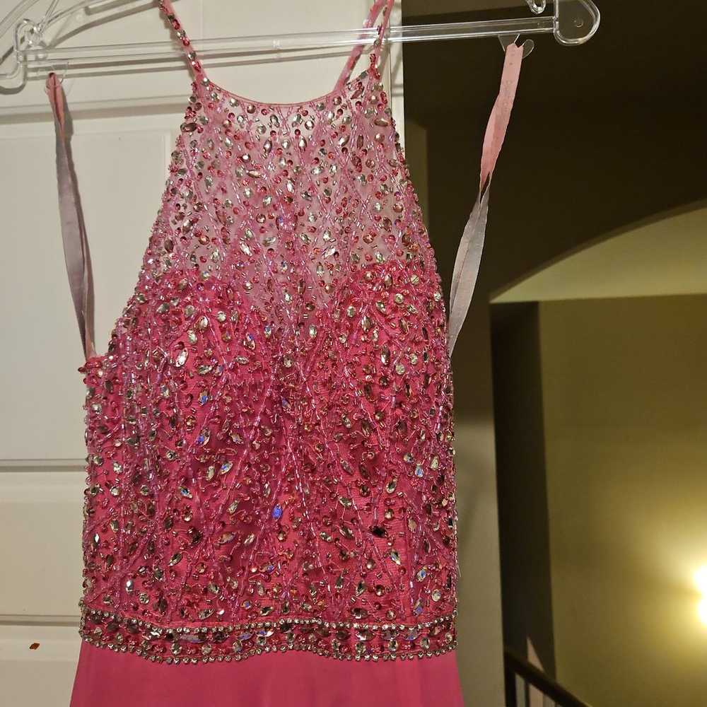 Pink Bedazzled Dress - image 5