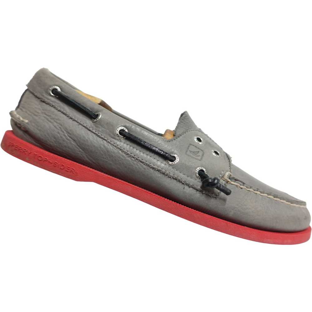 Sperry SPERRY A/O 2-Eye Laceless Grey/Red 10.5 M … - image 1