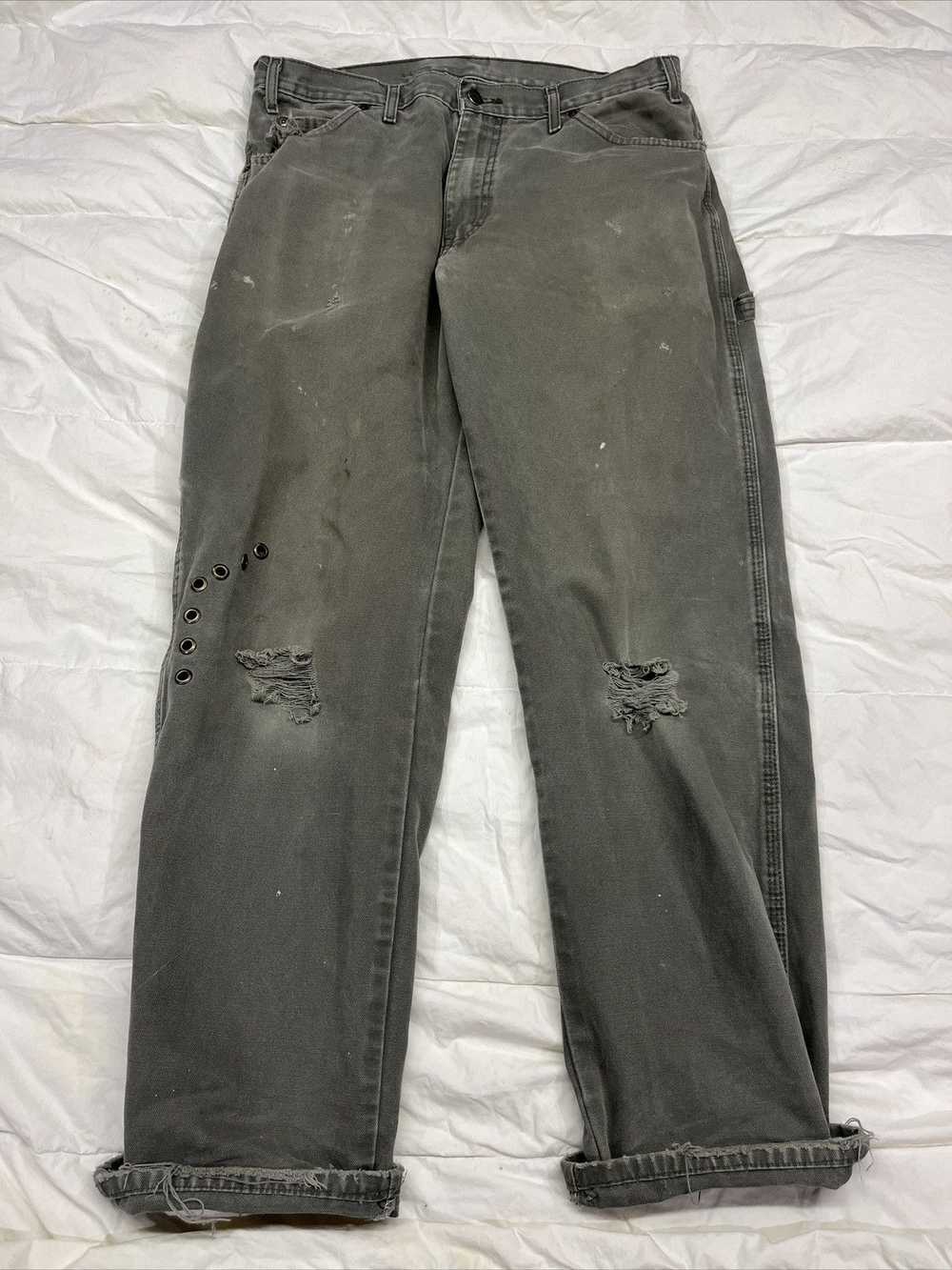 Dickies Customized Distressed Dickies Pants - image 1