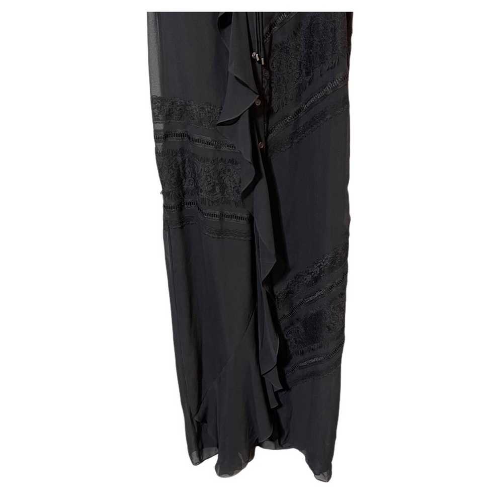 Haute Hippie Silk Sheer Maxi Dress Size XS Black … - image 4