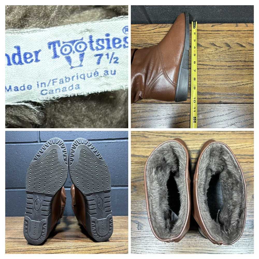 Other Vintage Tender Tootsies Canada Brown Faux F… - image 4