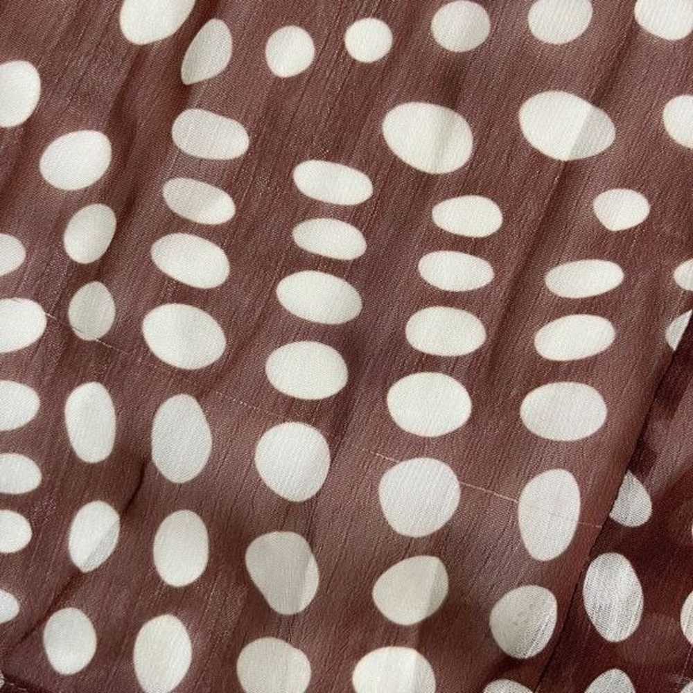 Staud Florence Dress in Clove Wavy Dot - image 4
