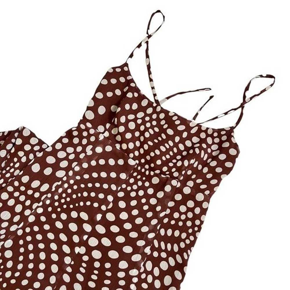 Staud Florence Dress in Clove Wavy Dot - image 6