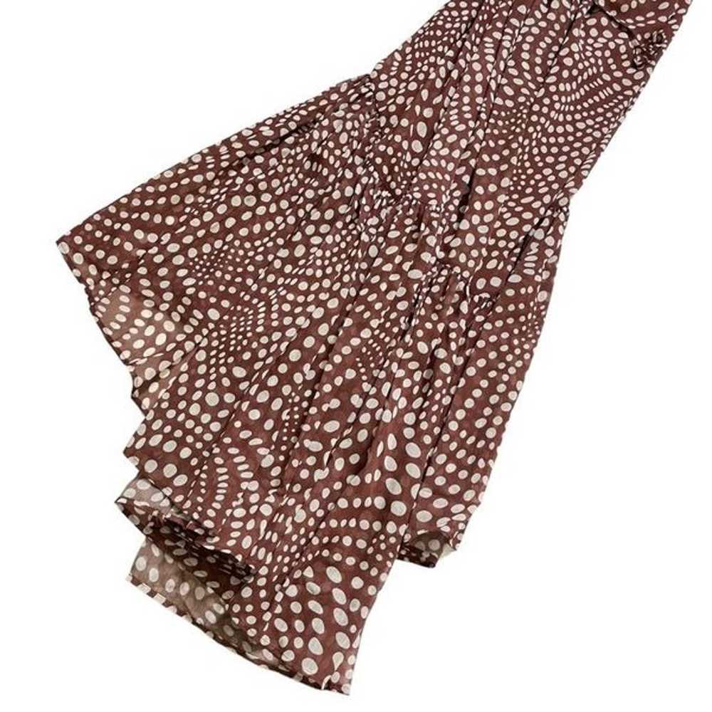 Staud Florence Dress in Clove Wavy Dot - image 9