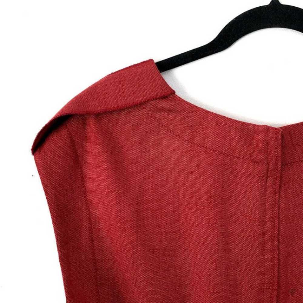 Dolce & Gabbana 8 Red Raw Silk Dress - image 5