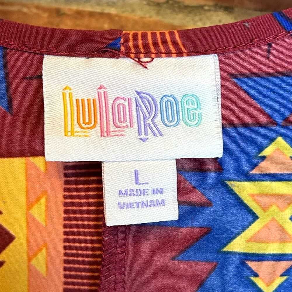 Brand LuLaRoe Lindsey Aztec Print Boho Kimono Lar… - image 3