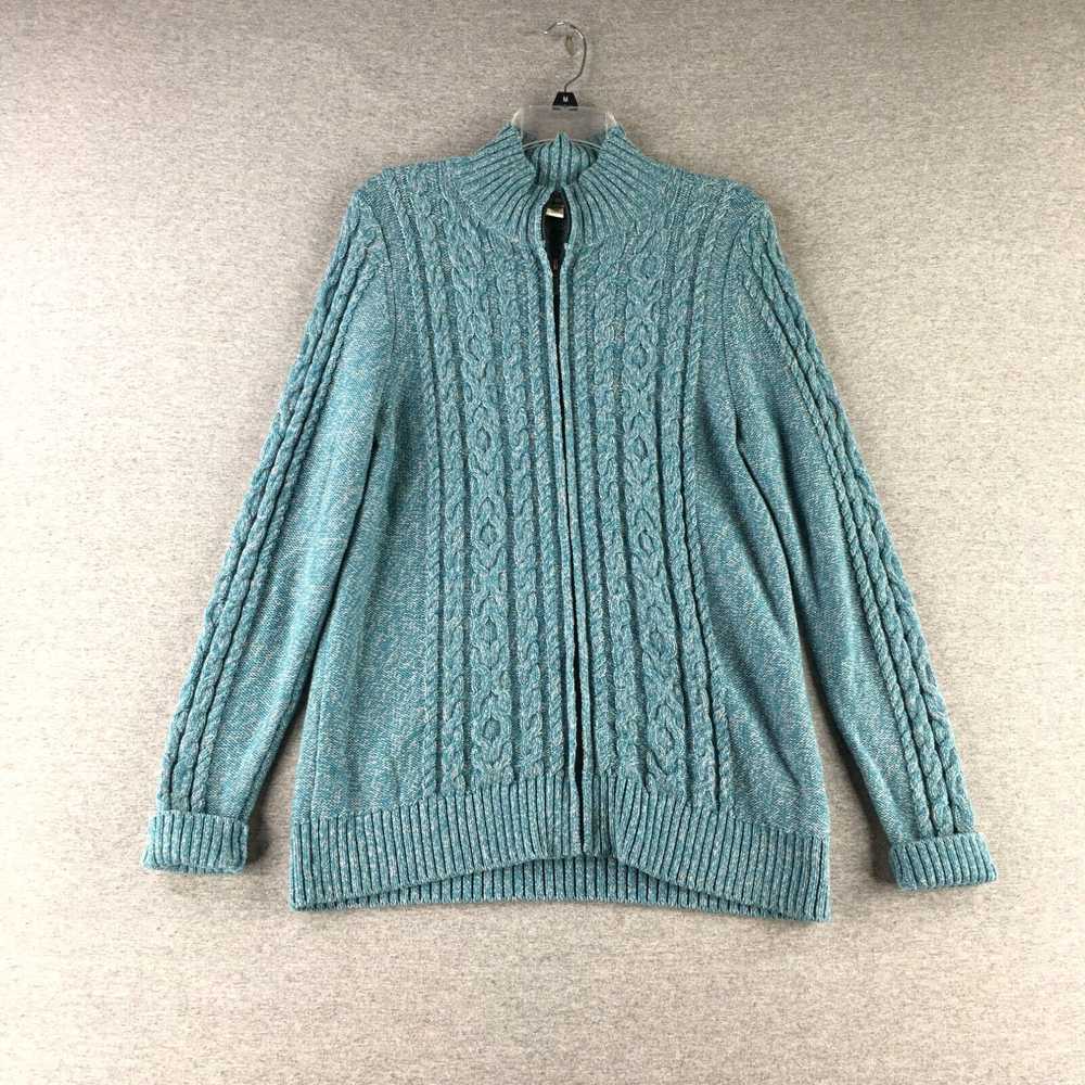 Vintage LL Bean Sweater Womens Large Cardigan Cab… - image 1