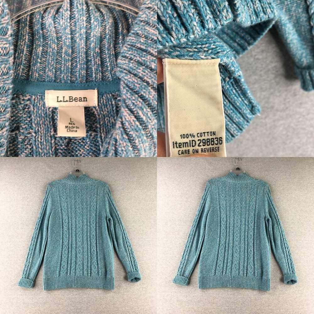 Vintage LL Bean Sweater Womens Large Cardigan Cab… - image 4