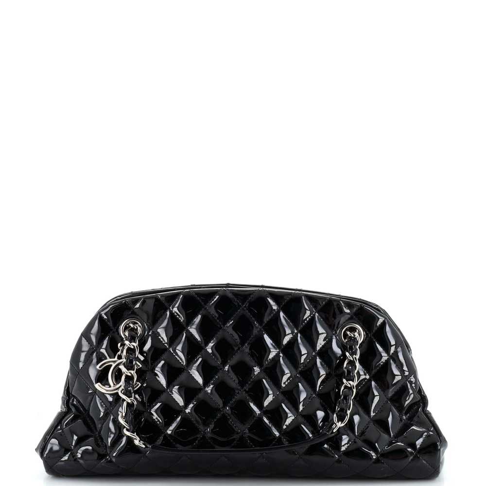 CHANEL Just Mademoiselle Bag Quilted Patent Medium - image 1