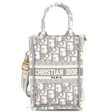 Christian Dior Book Tote Phone Bag Oblique Canvas 