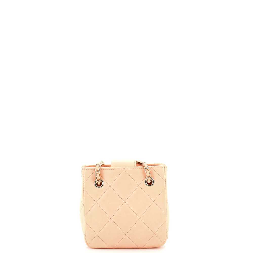 CHANEL CC Square Clutch with Chain Quilted Lambsk… - image 4