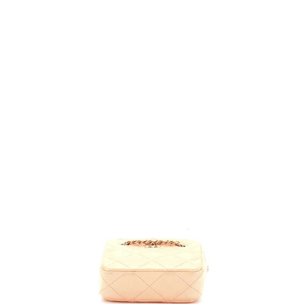 CHANEL CC Square Clutch with Chain Quilted Lambsk… - image 5