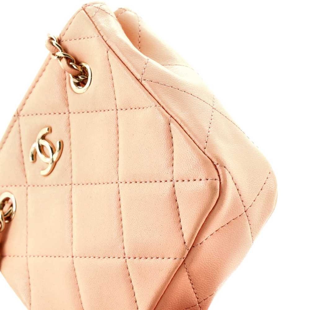 CHANEL CC Square Clutch with Chain Quilted Lambsk… - image 7