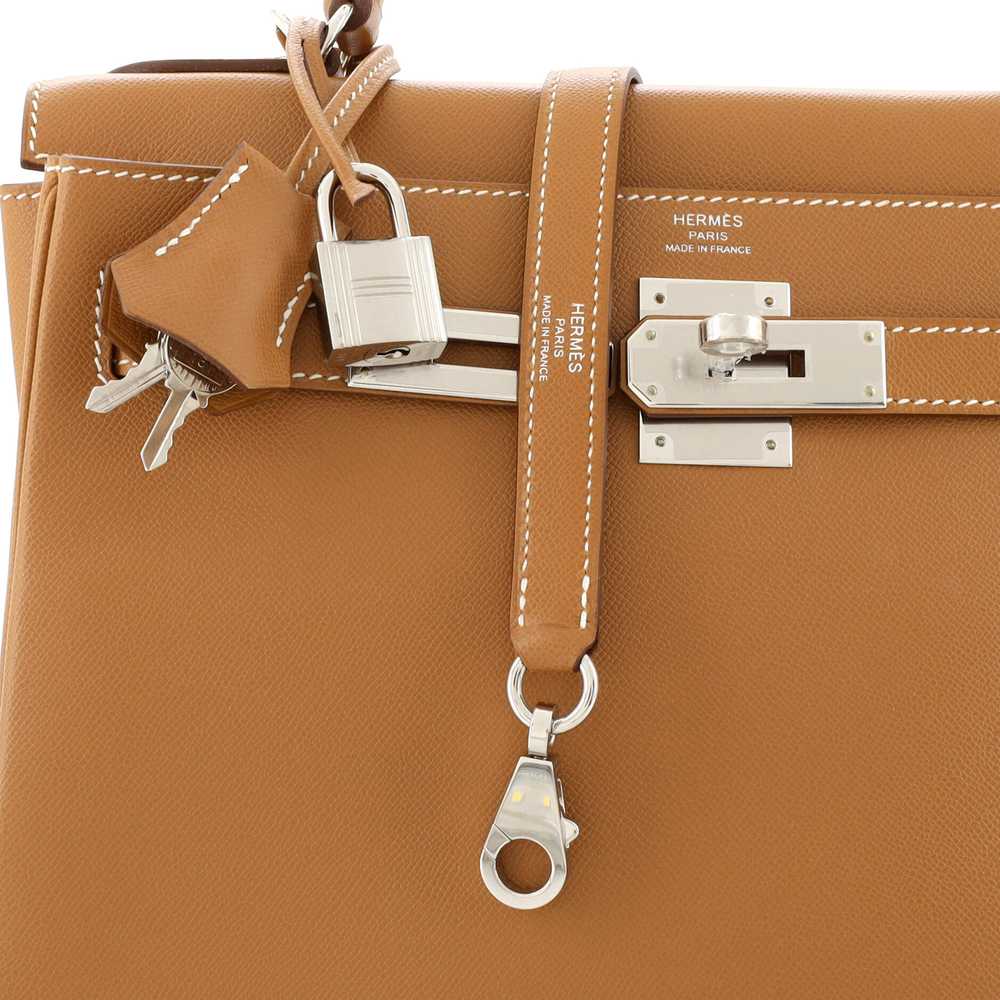 Hermes Kelly Handbag Gold Madame with Palladium H… - image 7