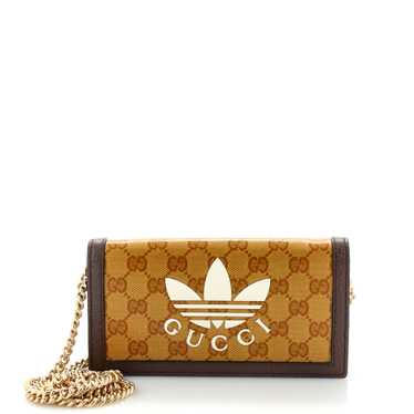 GUCCI x adidas Wallet on Chain GG Coated Canvas - image 1