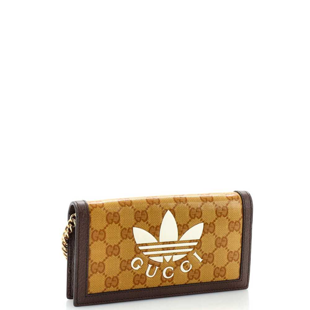 GUCCI x adidas Wallet on Chain GG Coated Canvas - image 2