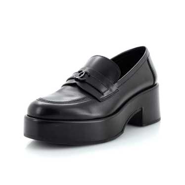 CHANEL Women's CC Platform Loafers Leather - image 1