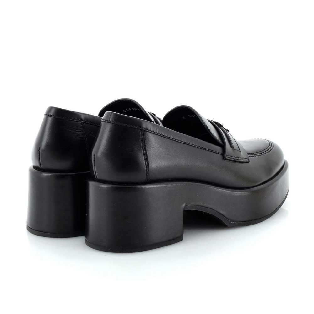 CHANEL Women's CC Platform Loafers Leather - image 3
