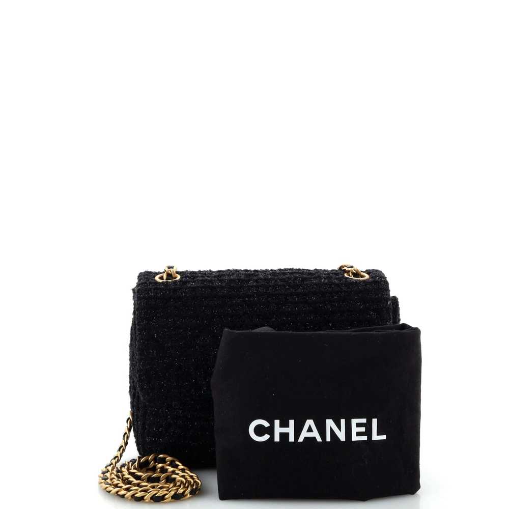 CHANEL Square Classic Single Flap Bag Quilted Twe… - image 2