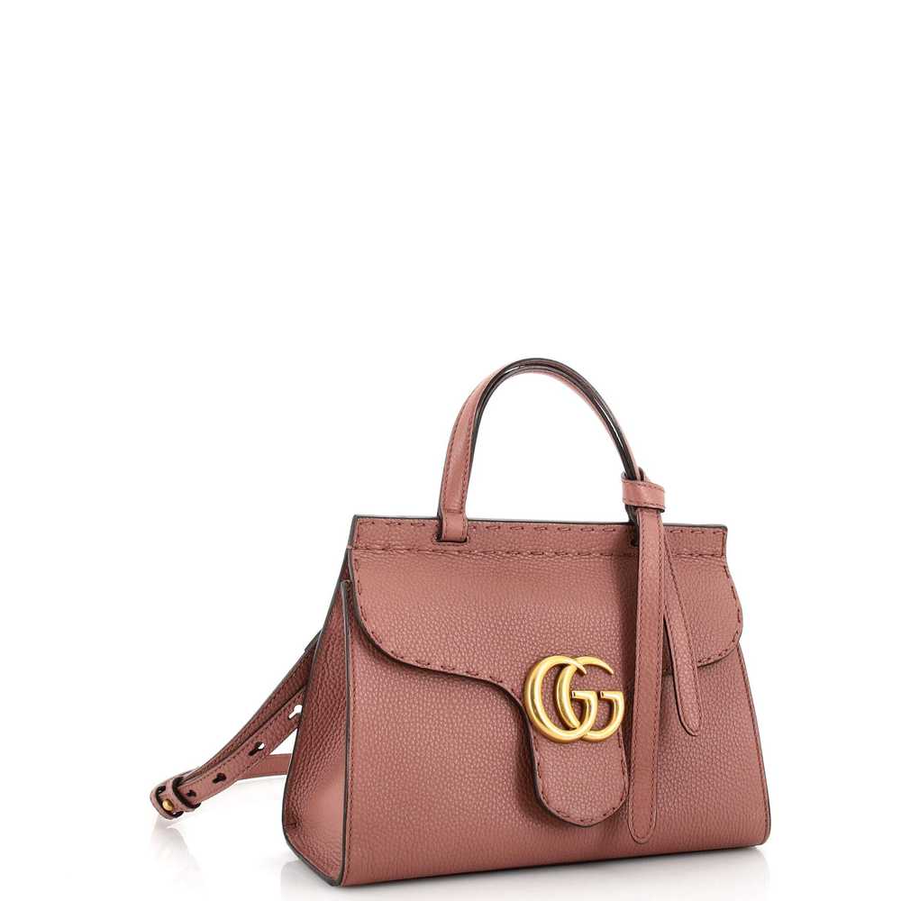 GUCCI GG Marmont Top Handle Bag Leather Mini - image 2