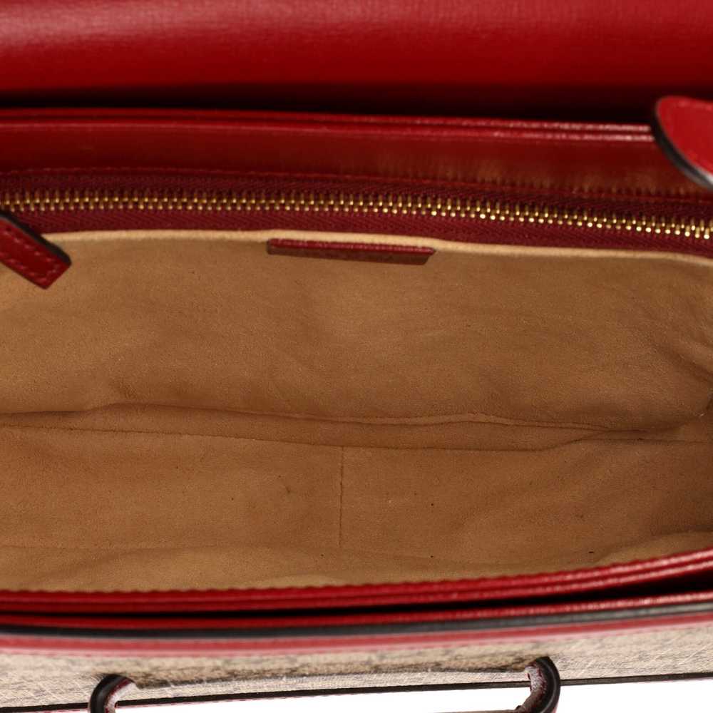GUCCI Horsebit 1955 Shoulder Bag GG Coated Canvas… - image 5