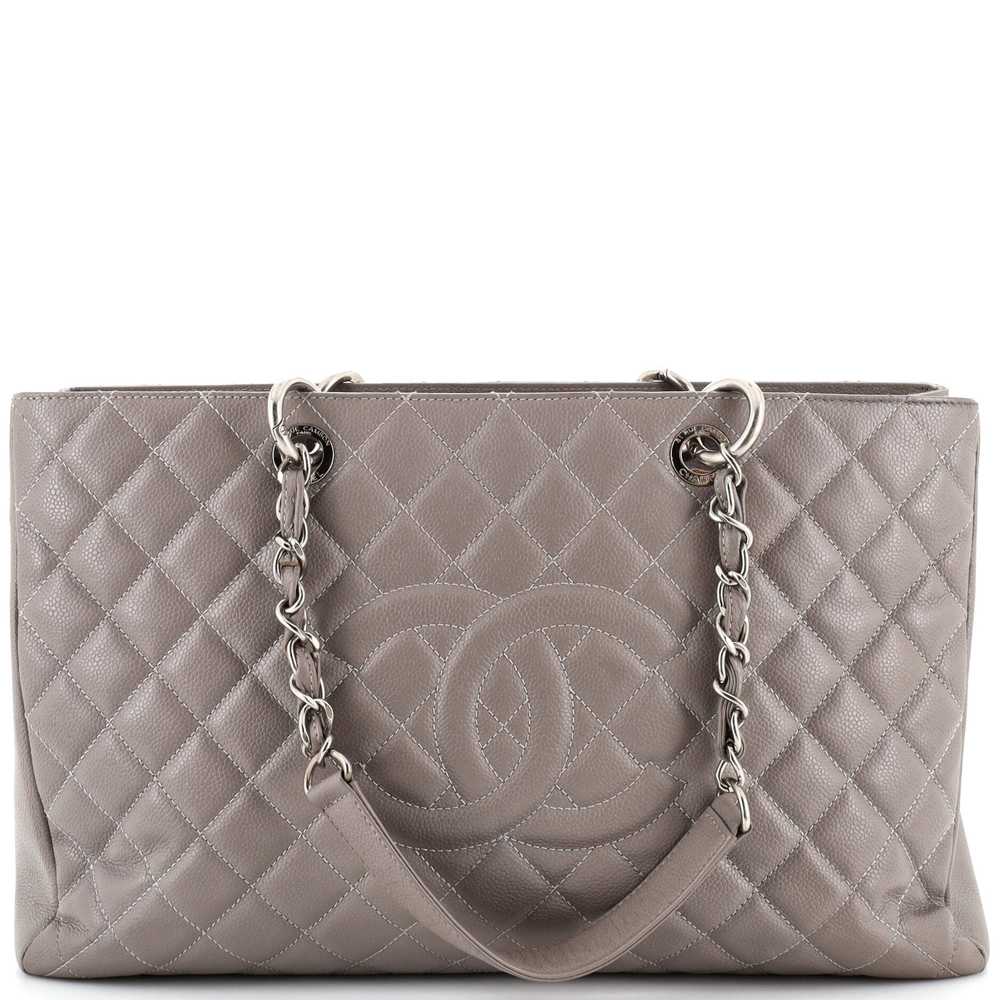 CHANEL Grand Shopping Tote Quilted Caviar XL - image 1