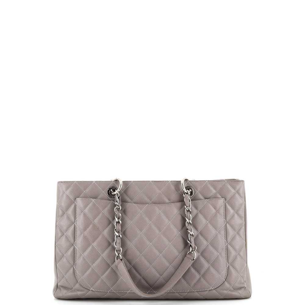 CHANEL Grand Shopping Tote Quilted Caviar XL - image 3