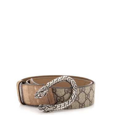 GUCCI Dionysus Belt GG Coated Canvas Wide