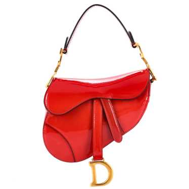 Christian Dior Saddle Bag Patent Mini