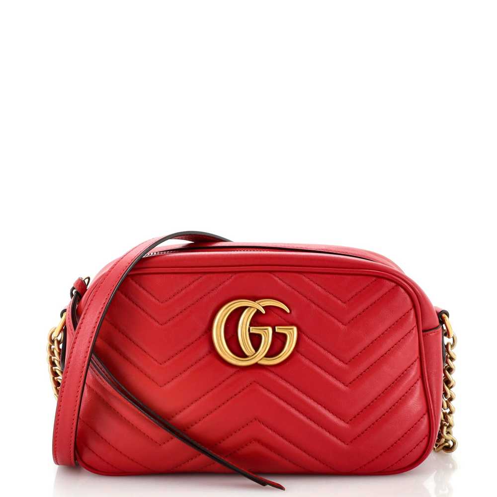 GUCCI GG Marmont Shoulder Bag Matelasse Leather S… - image 1